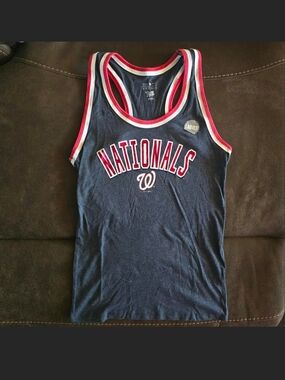 MLB Campus Lifestyle Washington Nationals Womems Tank Top Size Small